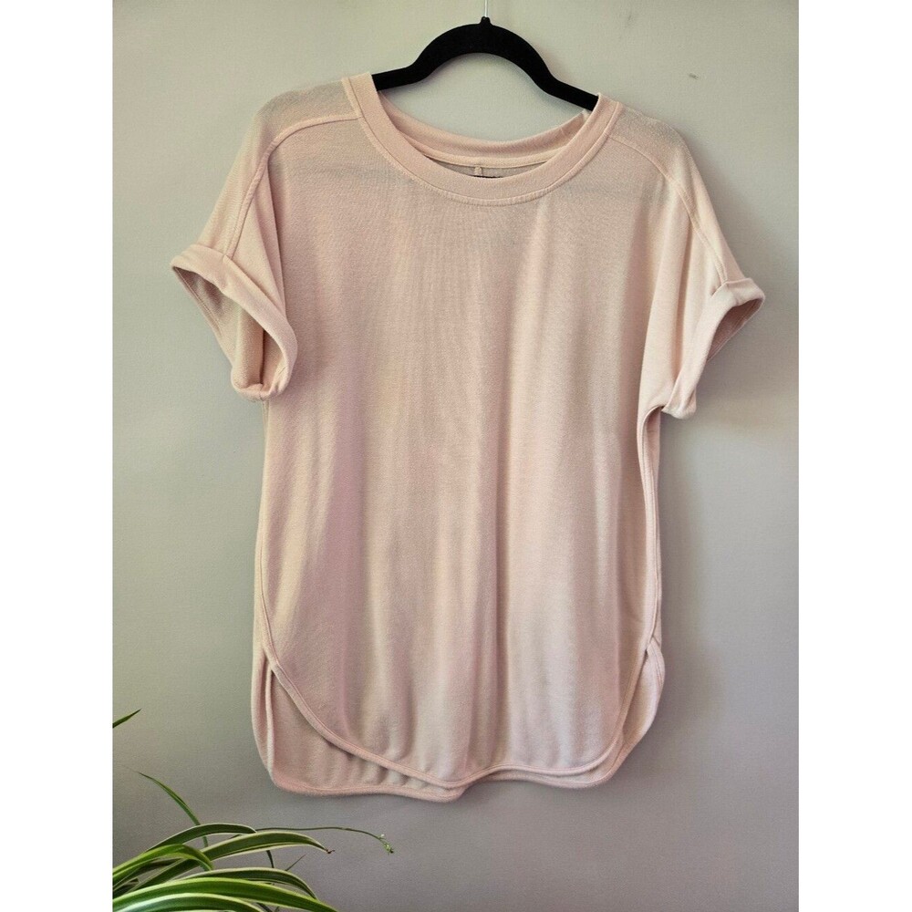 ✨ Cupio Blush Pink Relaxed Fit Cuffed Short Sleeve Top ✨